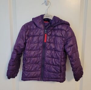 Purple Primary size 2 toddler puffer jacket
